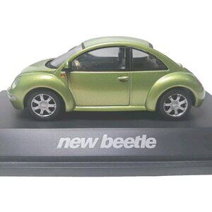 Schuco Volkswagon VW Beetle Diecast Vintage 1:43 Metallic Green Made In China